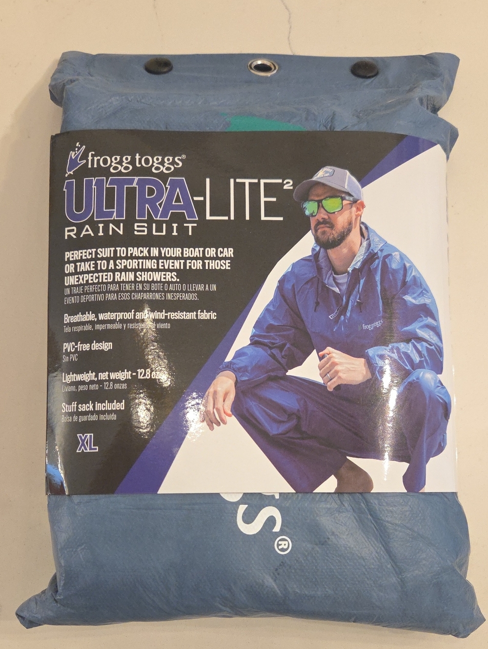 frogg toggs Ultra-Lite Men's Blue Raincoat/Rainsuit - XL
